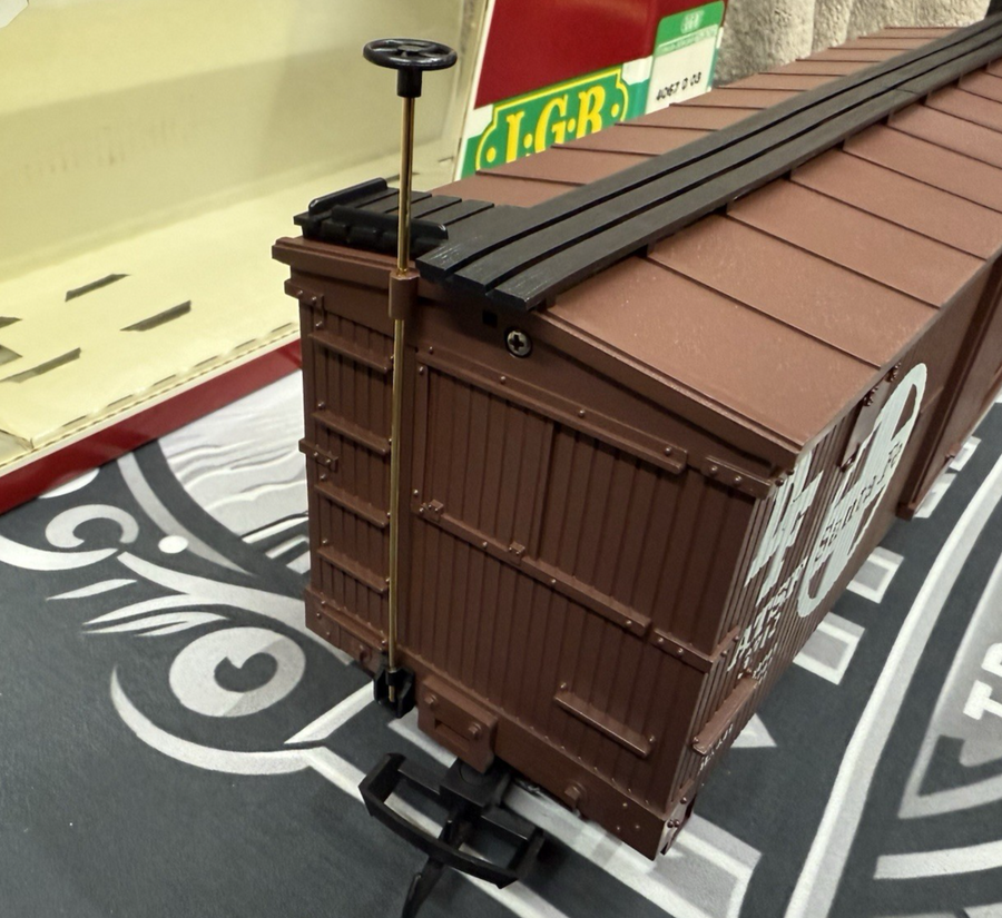 LGB 4067 D03 ATSF Santa Fe Box Car G Scale New/Box
