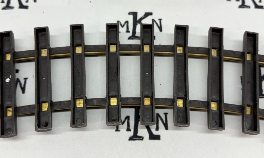 Aristo-Craft 7201 EURO Style 4' Diameter Curve Track Sections (12) EX G Scale