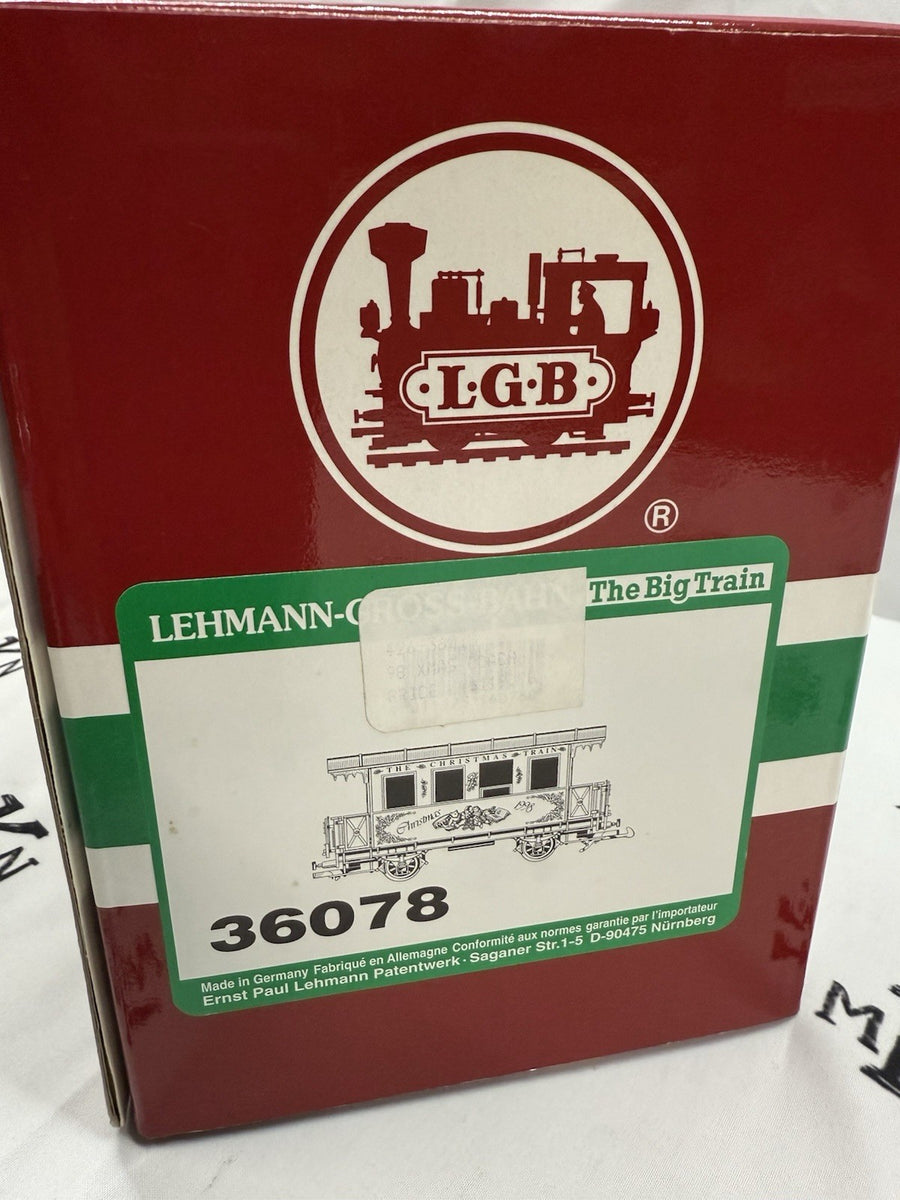LGB 36078 Christmas Passenger Car 1998 G Scale New