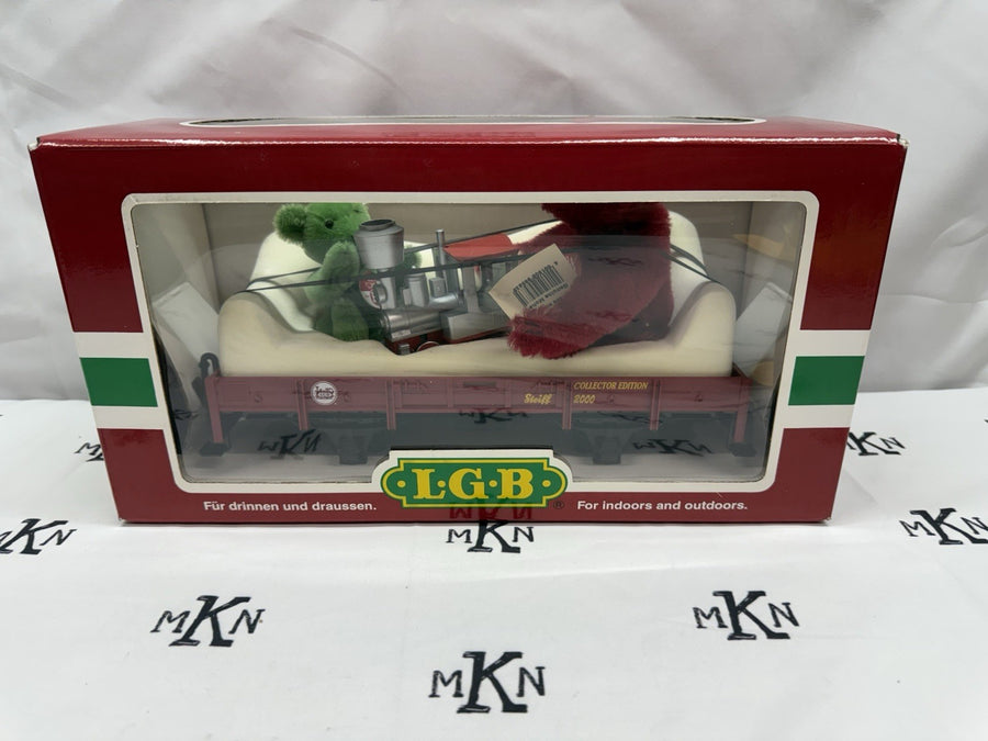 LGB 43100 G Scale Steiff Special Car Teddy Bear Flatbed Train Gift New