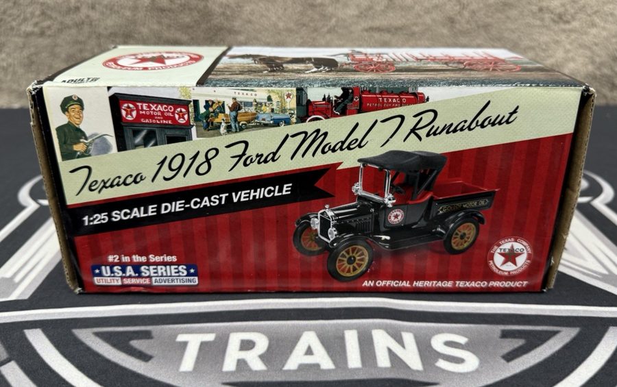 Texaco ERTL Die-cast 1918 Ford Model T  Runabout #2 In The Series Sealed Box NEW