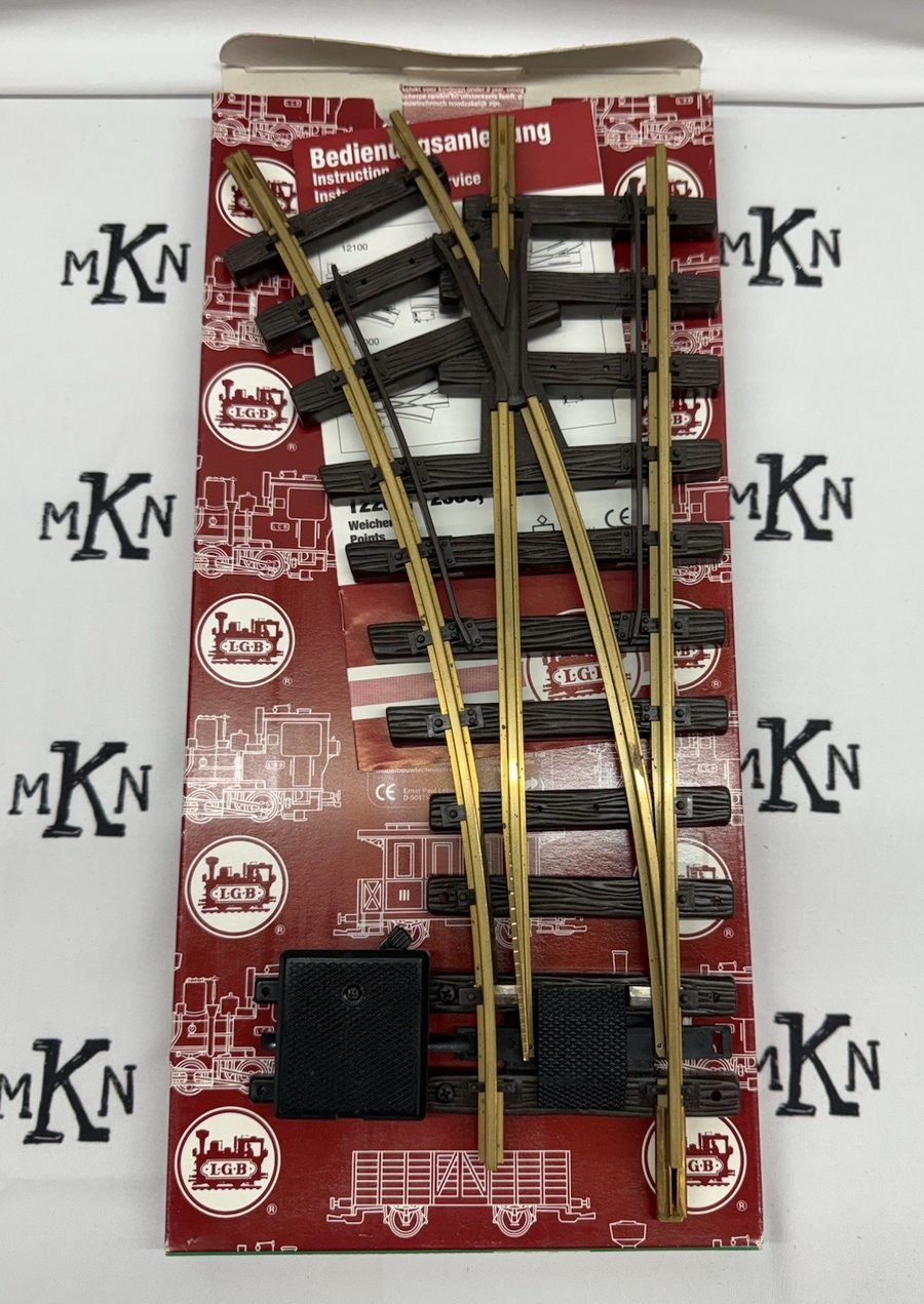 LGB 12100 G Scale 30 Degree Left Hand Manual Turnout LN/Box