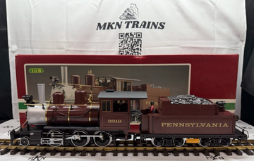 LGB 2219S G Pennsylvania 2-6-0 Mogul Steam Locomotive & Sound Tender LN G Scale