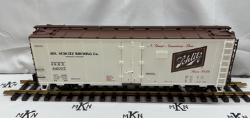 ARISTO CRAFT ART 46202 SCHLITZ BEER Reefer METAL WHEELS G SCALE LN/BOX