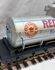 LGB 4180 G Scale Red Crown Single Dome Gasoline Tanker Car EX/Box
