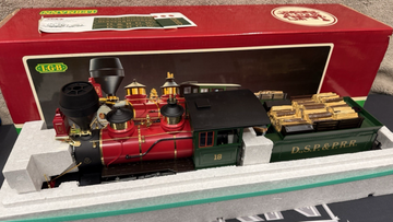 LGB 2018D DSPPRR Mogul Steam Engine w/Tender Tested LN/Box New Tire G Scale