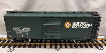 Aristo-Craft 46058 British Columbia Boxcar #4039 Metal Wheels G Scale