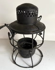 Antique The Adam’s & Westlake Co Railroad Lantern Black Frame Only