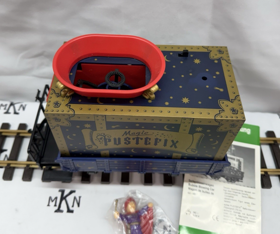 LGB Lehmann #94605 Magic Pustefix Operating Bubble Blowing Car G Scale LN