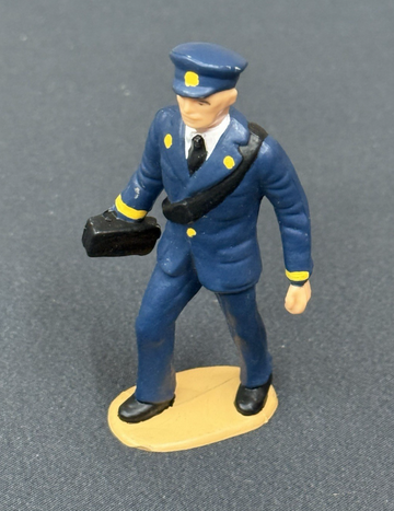 LGB G Scale Figure Conductor Train Worker Blue