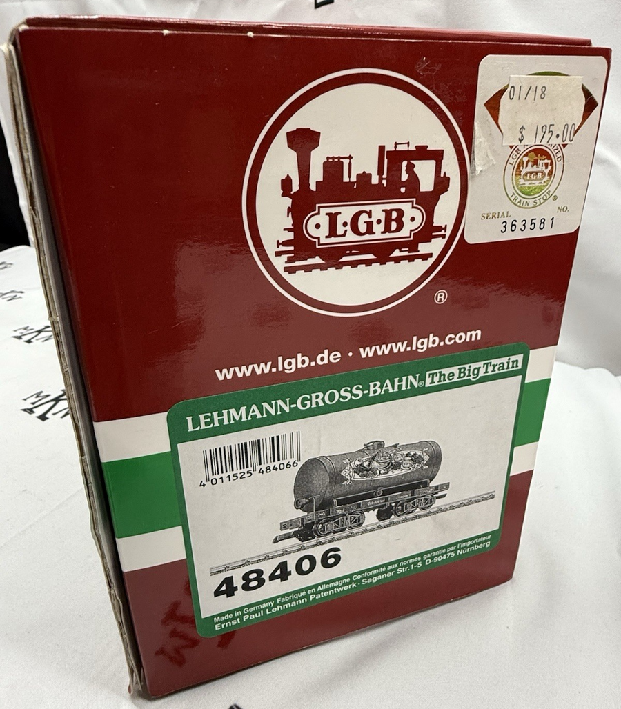 LGB 48406 CHRISTMAS SPICED CIDER TANK CAR G Scale Brand New