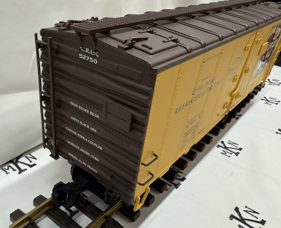 Aristo-Craft ART-46222 NYC 20th Century Pale Beer Steel Reefer Car G Scale