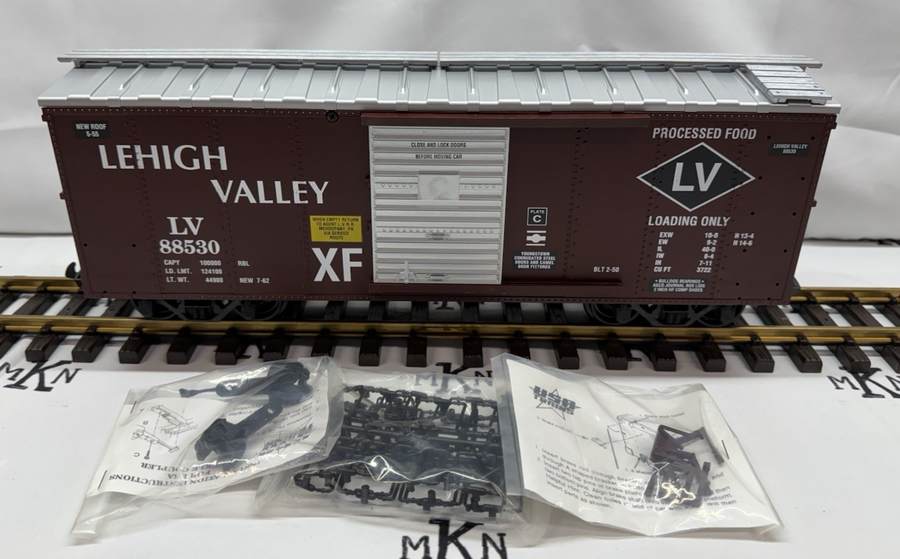 USA Trains R19060C Lehigh Valley Simulated Steel Box Car #88530 G Scale New