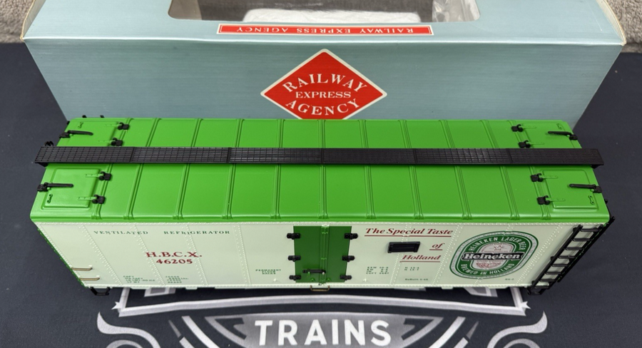 Aristo Craft ART 46205 Heineken Beer Reefer METAL WHEELS LN/BOX G Scale