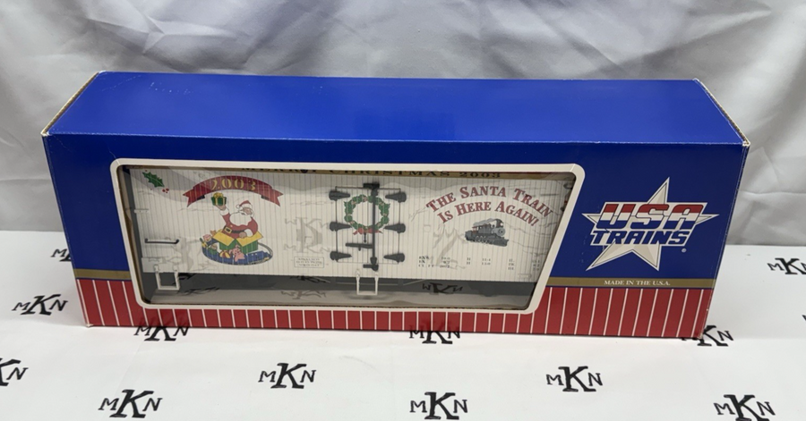USA Trains R13021 Christmas 2003 Refrigerator Car G Scale