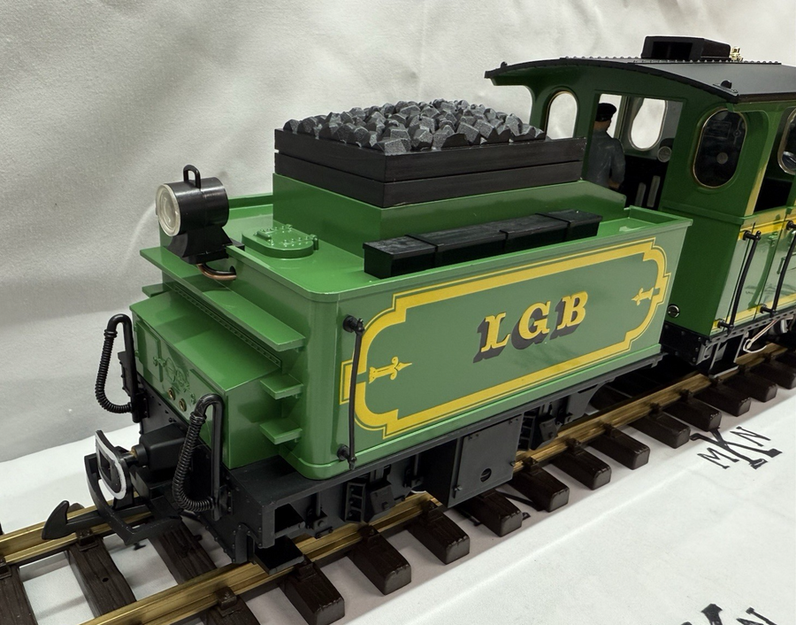 LGB 2017 Green Classic Steam Locomotive and Powered Tender G Scale LN