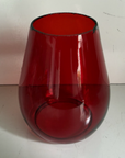 Vintage Dietz Vulcan Red Tall Globe Extended Base #39 For Railroad Lantern