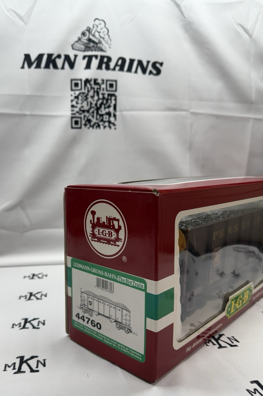 LGB 44760 PRR Pennsylvania Hopper w/ Coal Load LN/Box G Scale