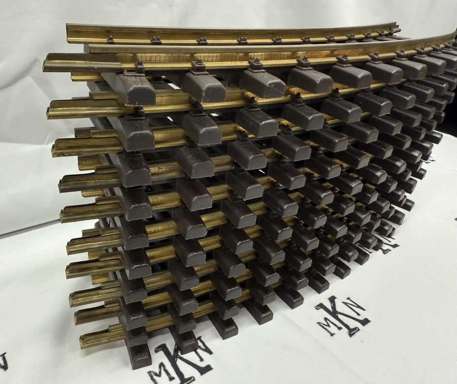 Aristo-Craft 7201 EURO Style 4' Diameter Curve Track Sections (10) EX G Scale