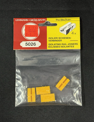 LGB 5026 Isolated Rail Joiners New Package G Scale