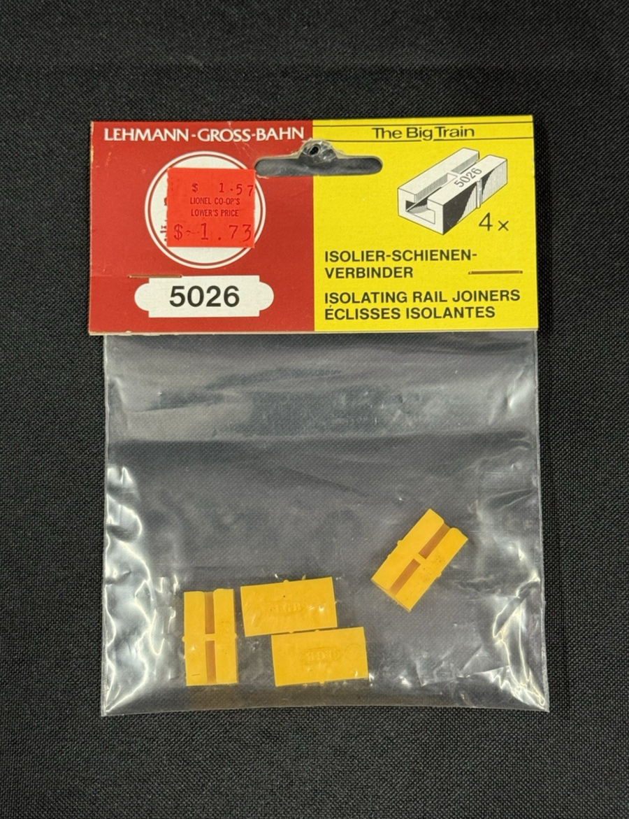 LGB 5026 Isolated Rail Joiners New Package G Scale