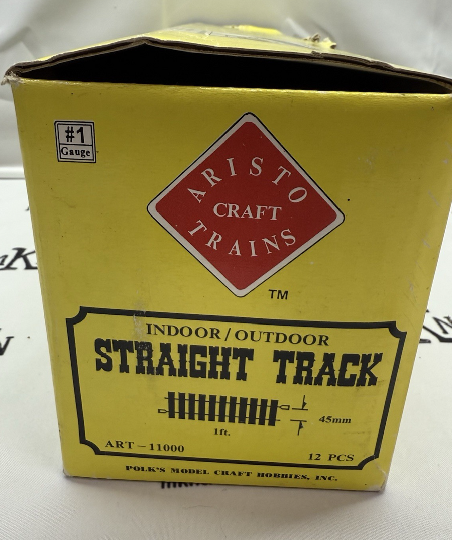 Aristo-Craft 11000 Euro Style Brass 12" Straight Track (12) New G Scale