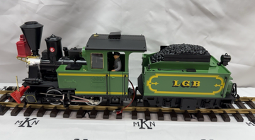 LGB 2017 Green Classic Steam Locomotive and Powered Tender G Scale LN