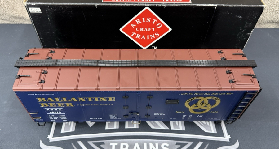 Aristo Craft ART-46213 G Scale Ballantine Beer Reefer METAL WHEELS LN/BOX