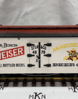 LGB 4070 Budweiser Woodside Reefer Car G Scale kadee couplers g scale