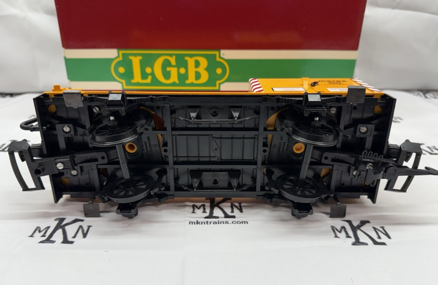 LGB 4042 G Scale Matra Yellow Construction Crane Car New with Sleeve