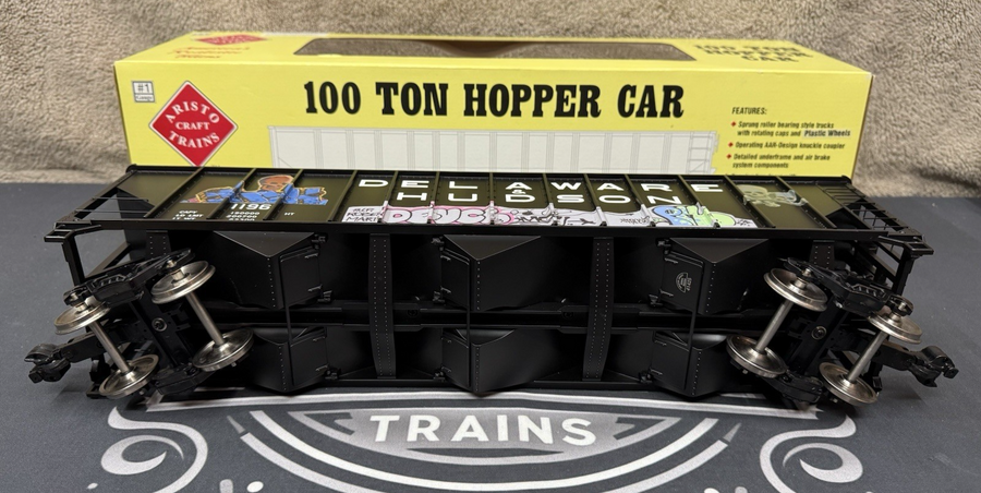 Aristo craft ART 41425 Delaware & Hudson 100 Ton Hopper Graffiti G Scale LN/BOX