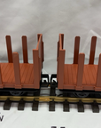 LGB 4045 STAKE FLATCAR (2) LN with Box G Scale