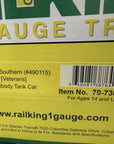 Rail King 70-73054 One Gauge Norfolk Southern Veterans Tank Car #490115 G