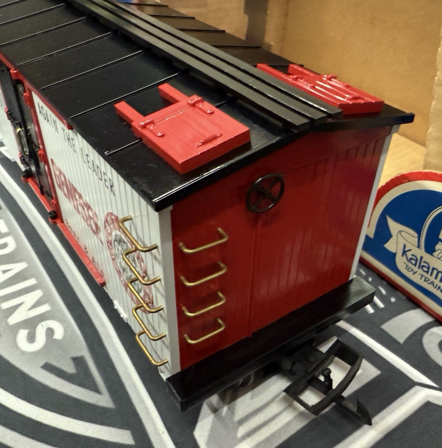 KALAMAZOO Trains 1871-8 G Scale Genesee Beer REEFER - G gauge LN/Box