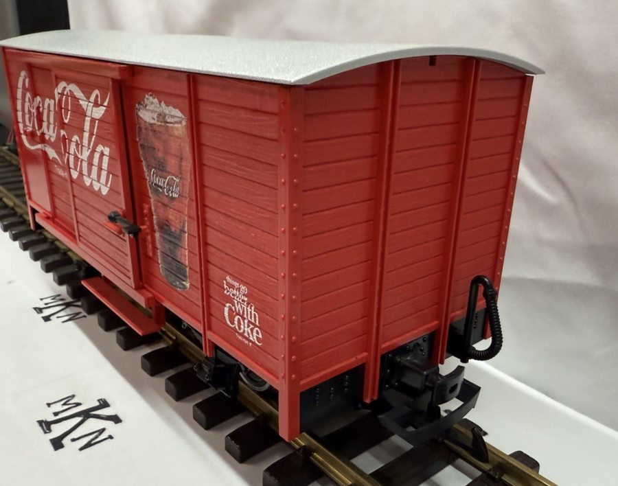 LGB 45352 Coca-Cola Box Car with Sound G Scale Metal Wheels LN/Box