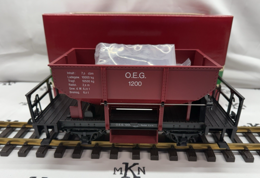 LGB 4041 OEG 1200 RED Hopper Ballast Car G Scale New/Box/Sleeve