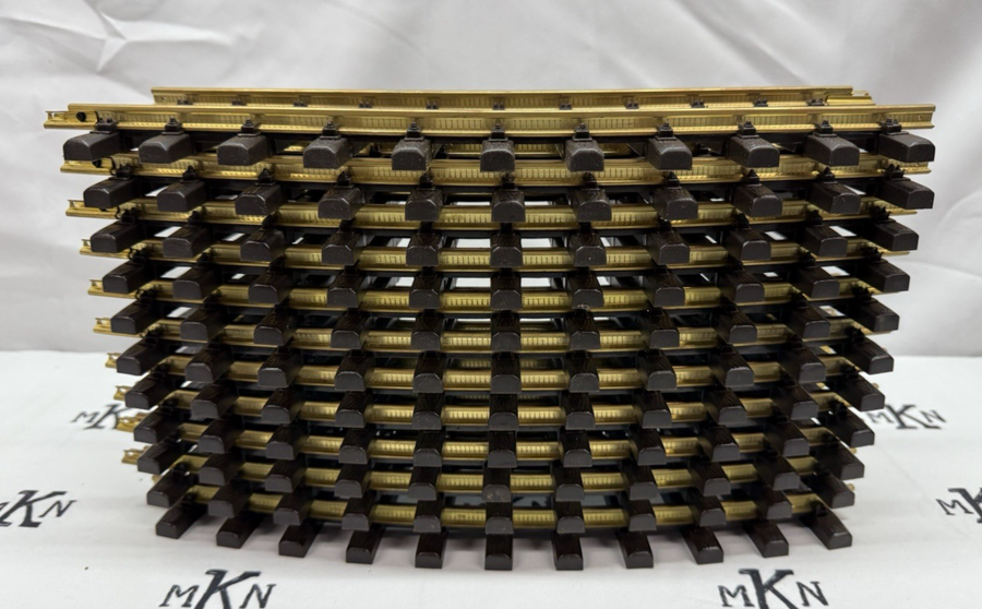 Aristo Craft REA Art 11100 CURVED TRACK BRASS 11 total pieces in box G Scale
