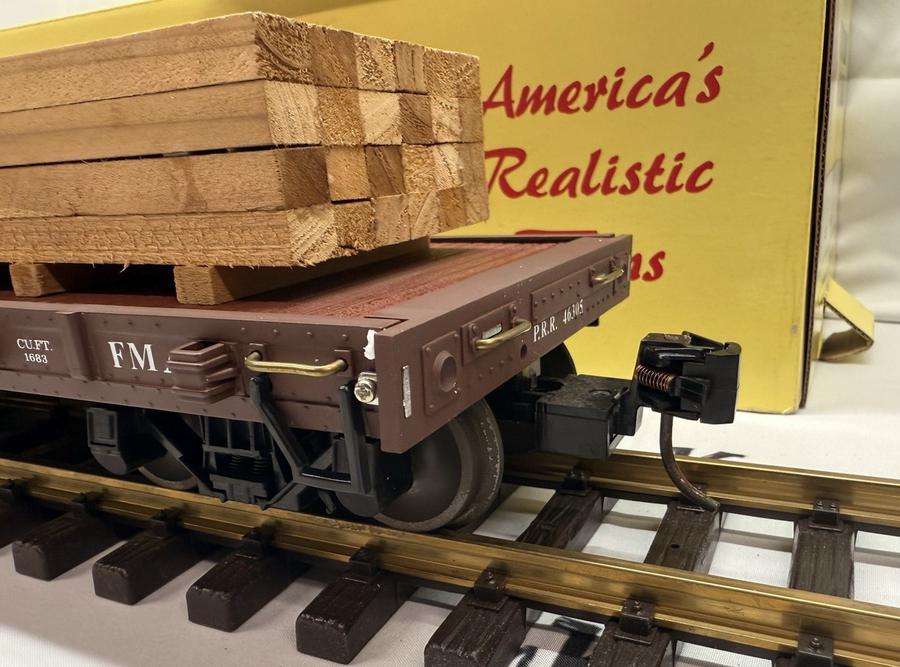 Aristo-Craft ART 46305 Pennsylvania Flat Car w/load Metal Wheels Kadee G Scale