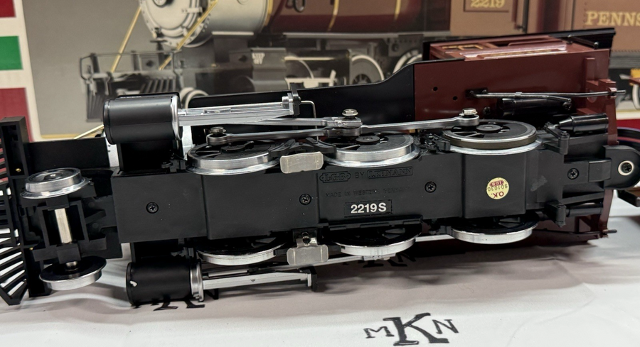 LGB 2219S G Pennsylvania 2-6-0 Mogul Steam Locomotive & Sound Tender LN G Scale