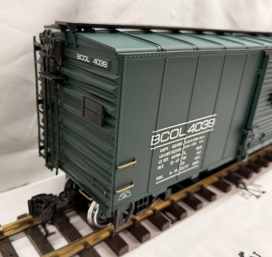 Aristo-Craft 46058 British Columbia Boxcar #4039 Metal Wheels G Scale