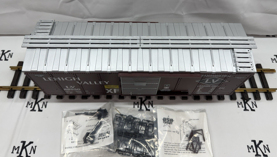 USA Trains R19060C Lehigh Valley Simulated Steel Box Car #88530 G Scale New