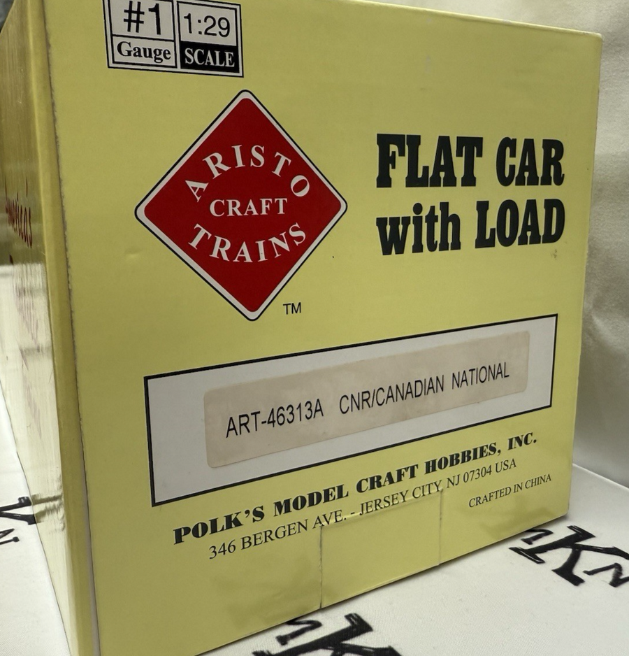Aristo-Craft ART 46313A CNR/Canadian National Railway Flat Car Metal Wheels G