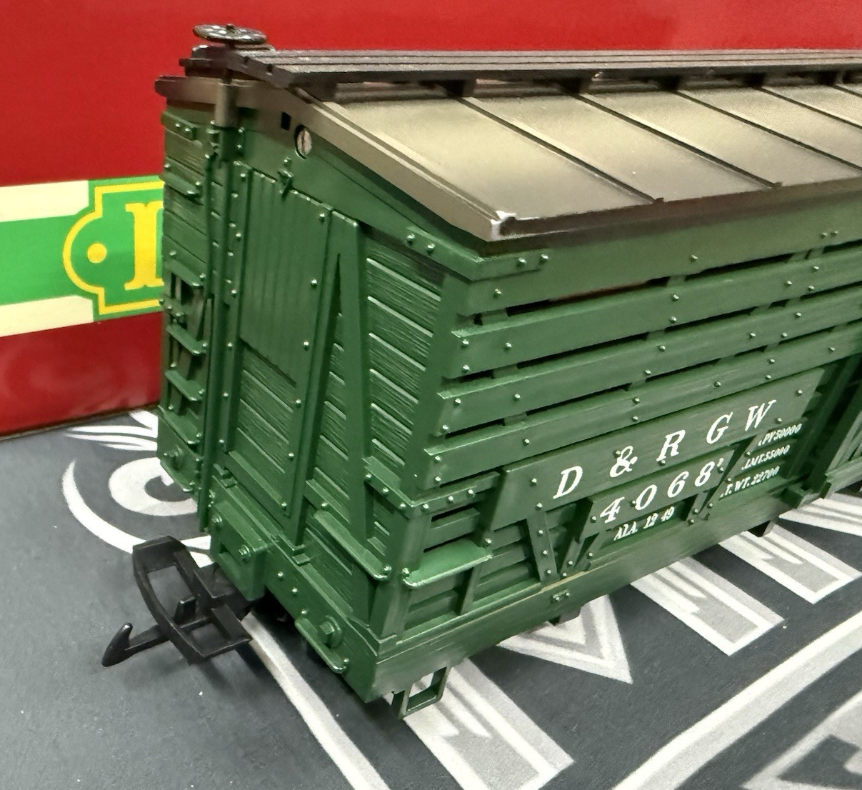 LGB 4068 DRGW Rio Grande Green Cattle Stock Car G Scale EX/BOX – MKN Trains