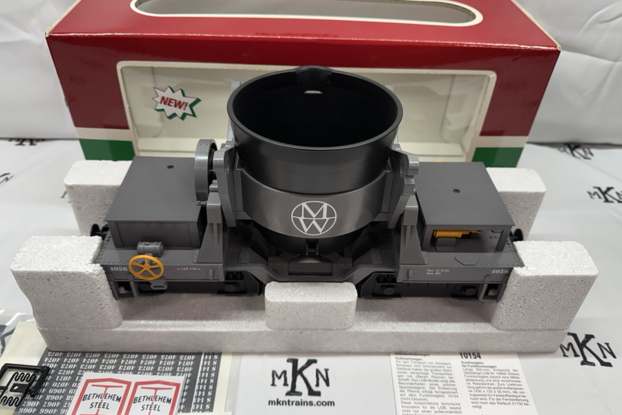 LGB 40560 Operating Ore Dump Car G Scale L123SF with Metal Wheels NIB/ Sleeve