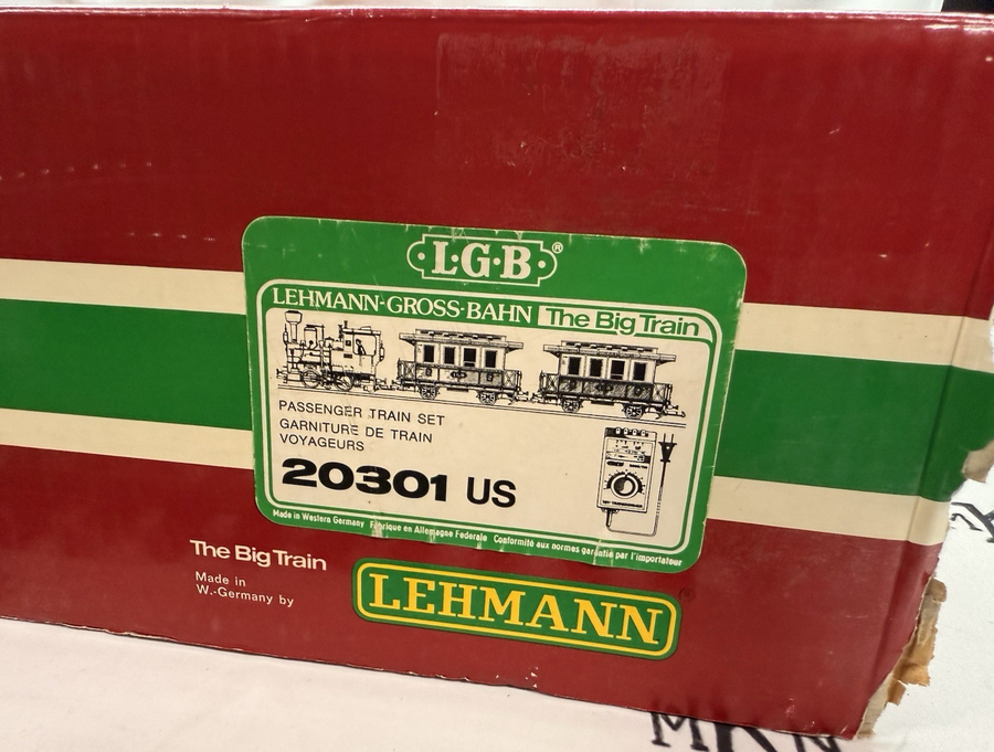 LGB 20301 Passenger Starter Train Set Figures Track G Scale W. Germany Used