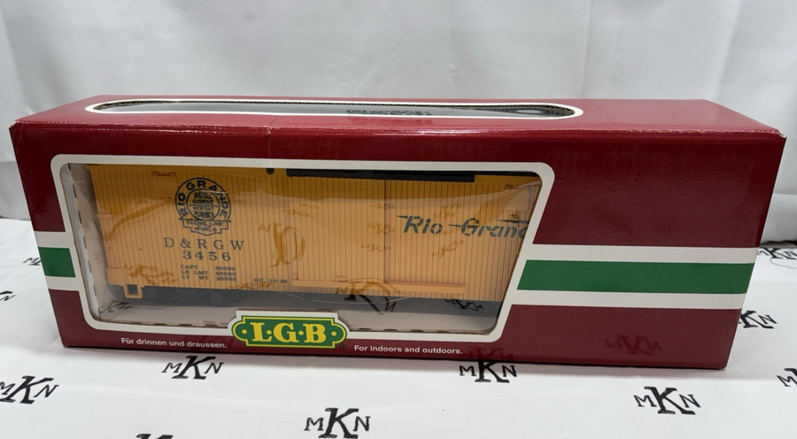 LGB 43670 Denver Rio Grande #3456 Box Car New in Box G Scale
