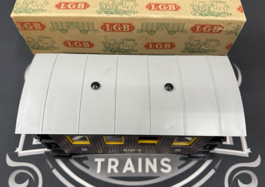 LGB  4065 #2 Brown Passenger Coach Car G Scale EX/Box