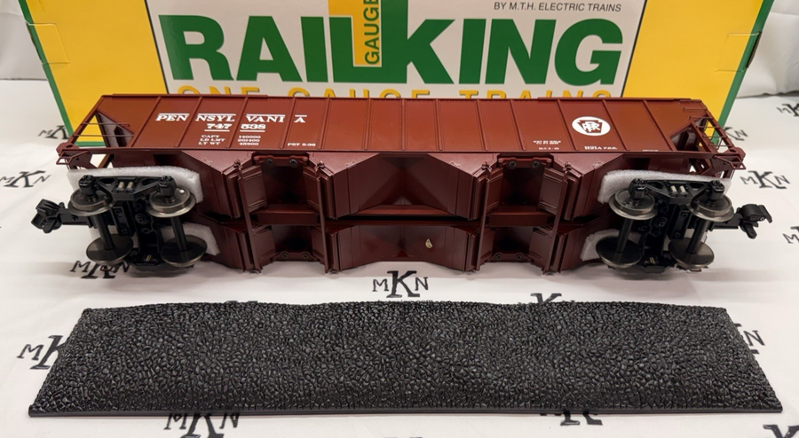 RAILKING One Gauge 70-75015 PRR Pennsylvania Hopper Coal Load #747538 G MINT