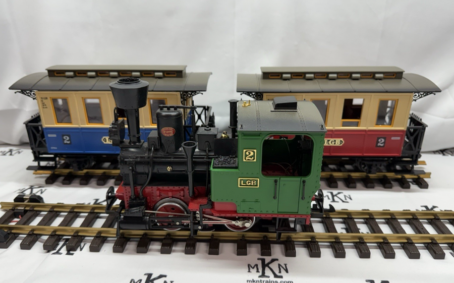 LGB 20301 Passenger Starter Train Set Figures Track G Scale W. Germany Used
