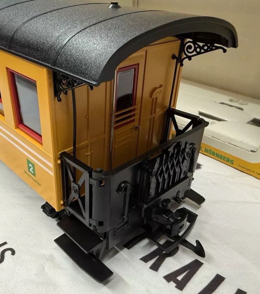 LGB PRIMUS 93007 Yellow PASSENGER CAR Coach NEW in box NOS